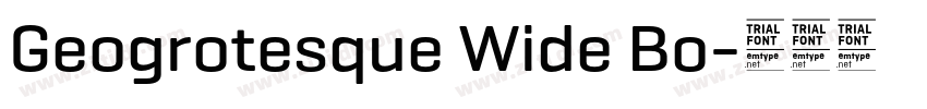 Geogrotesque Wide Bo字体转换
